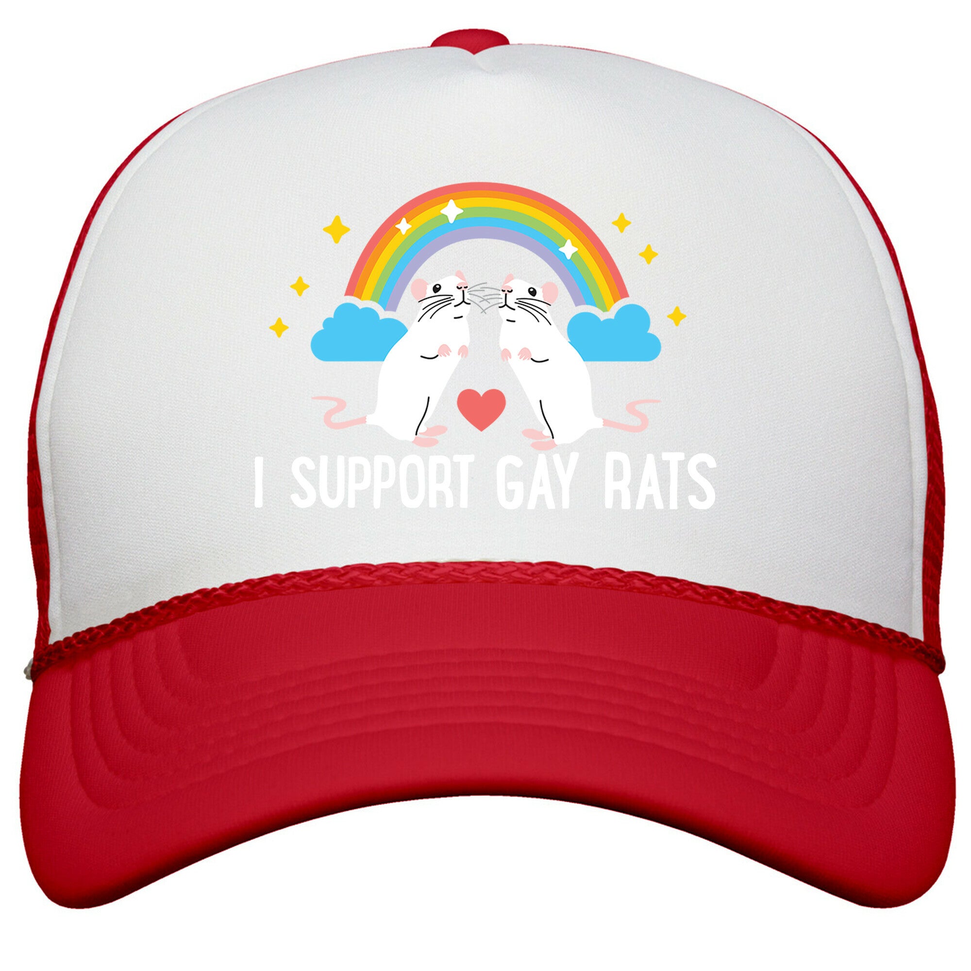 I Support Gay Rats Snapback Trucker Hat