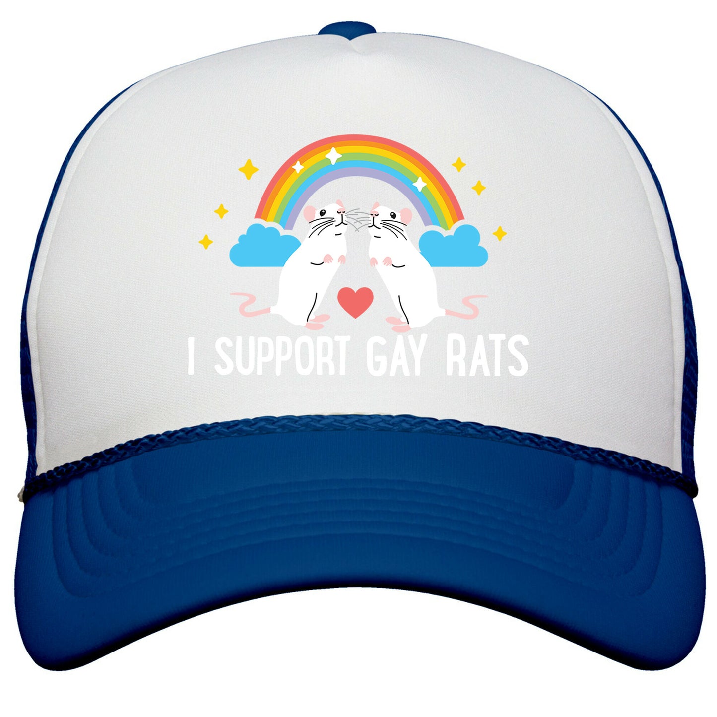 I Support Gay Rats Snapback Trucker Hat
