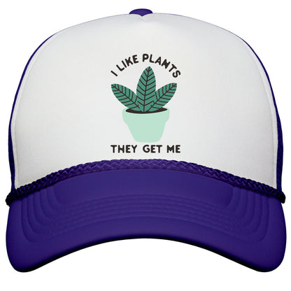 I Like Plants They Get Me Snapback Trucker Hat