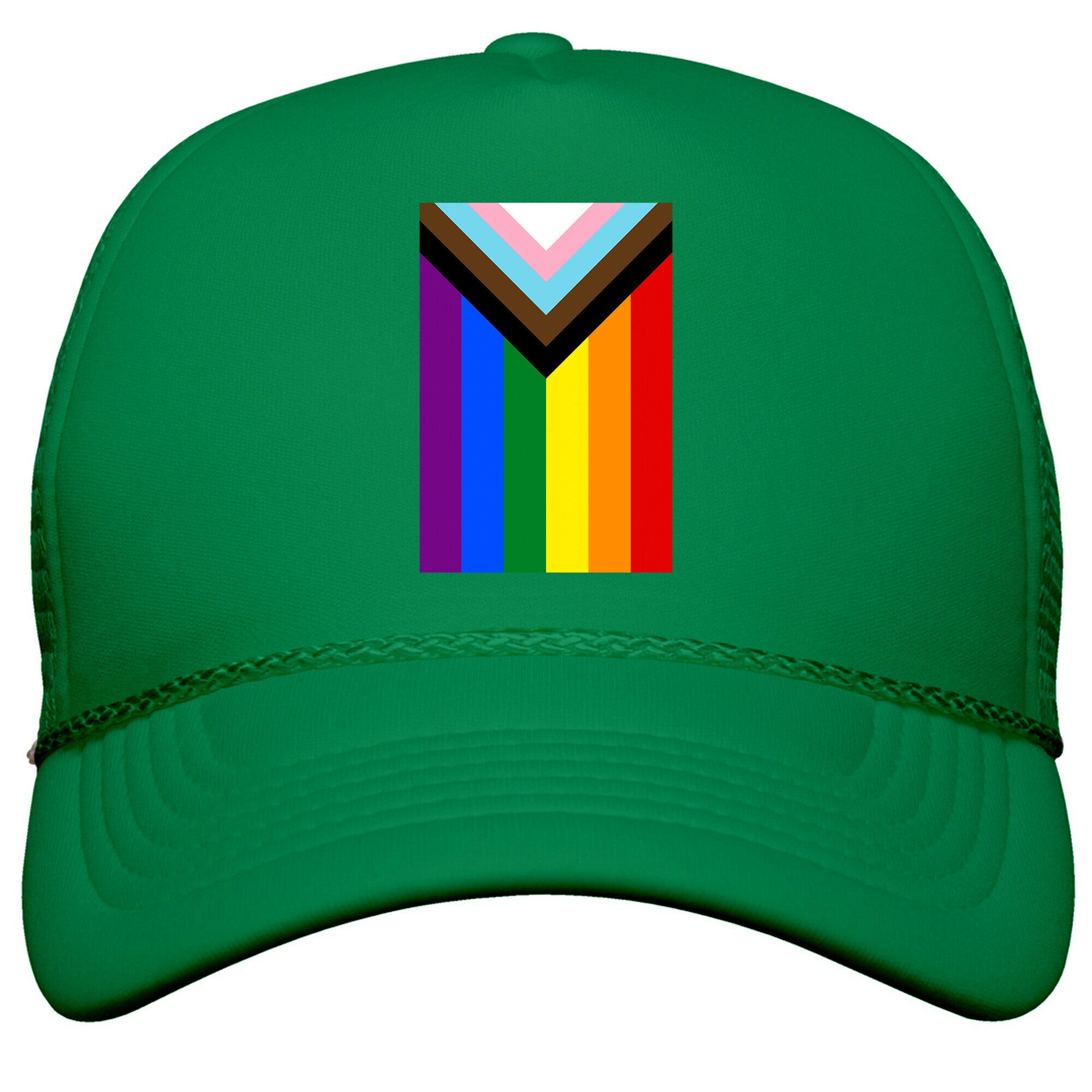 Progress Pride Flag Snapback Trucker Hat