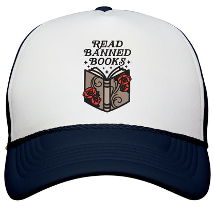 Read Banned Books Snapback Trucker Hat