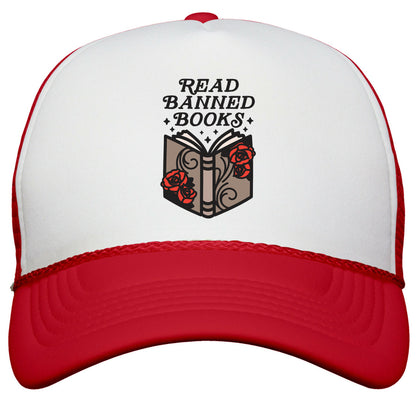 Read Banned Books Snapback Trucker Hat