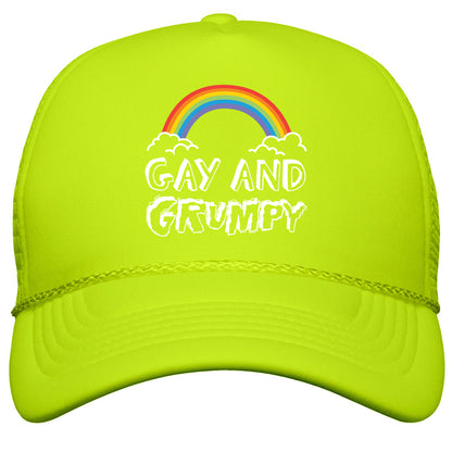 Gay And Grumpy Snapback Trucker Hat