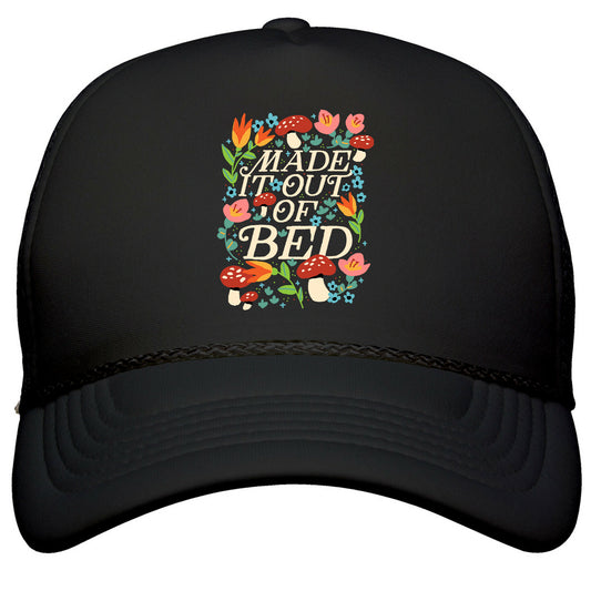 Made It Out Of Bed \(Floral\) Snapback Trucker Hat