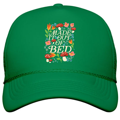 Made It Out Of Bed \(Floral\) Snapback Trucker Hat