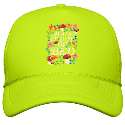Made It Out Of Bed \(Floral\) Snapback Trucker Hat