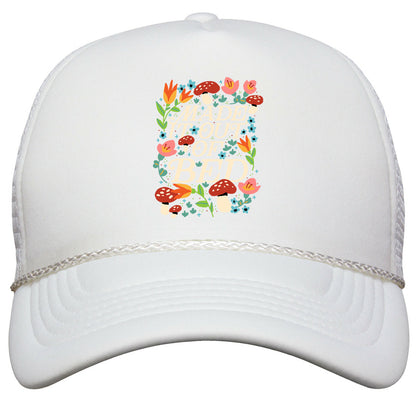 Made It Out Of Bed \(Floral\) Snapback Trucker Hat