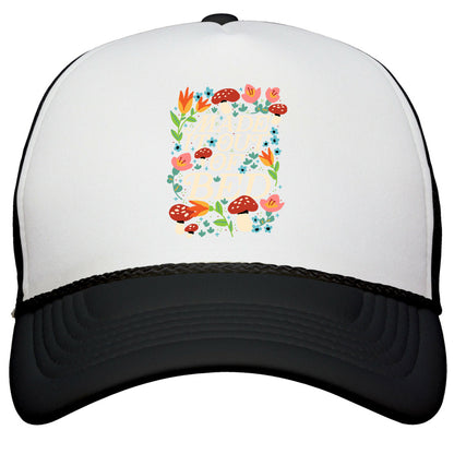 Made It Out Of Bed \(Floral\) Snapback Trucker Hat