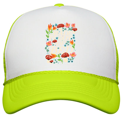 Made It Out Of Bed \(Floral\) Snapback Trucker Hat