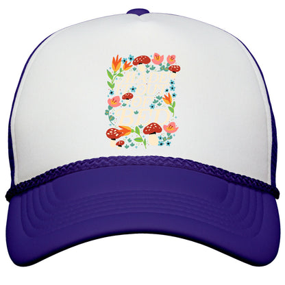 Made It Out Of Bed \(Floral\) Snapback Trucker Hat