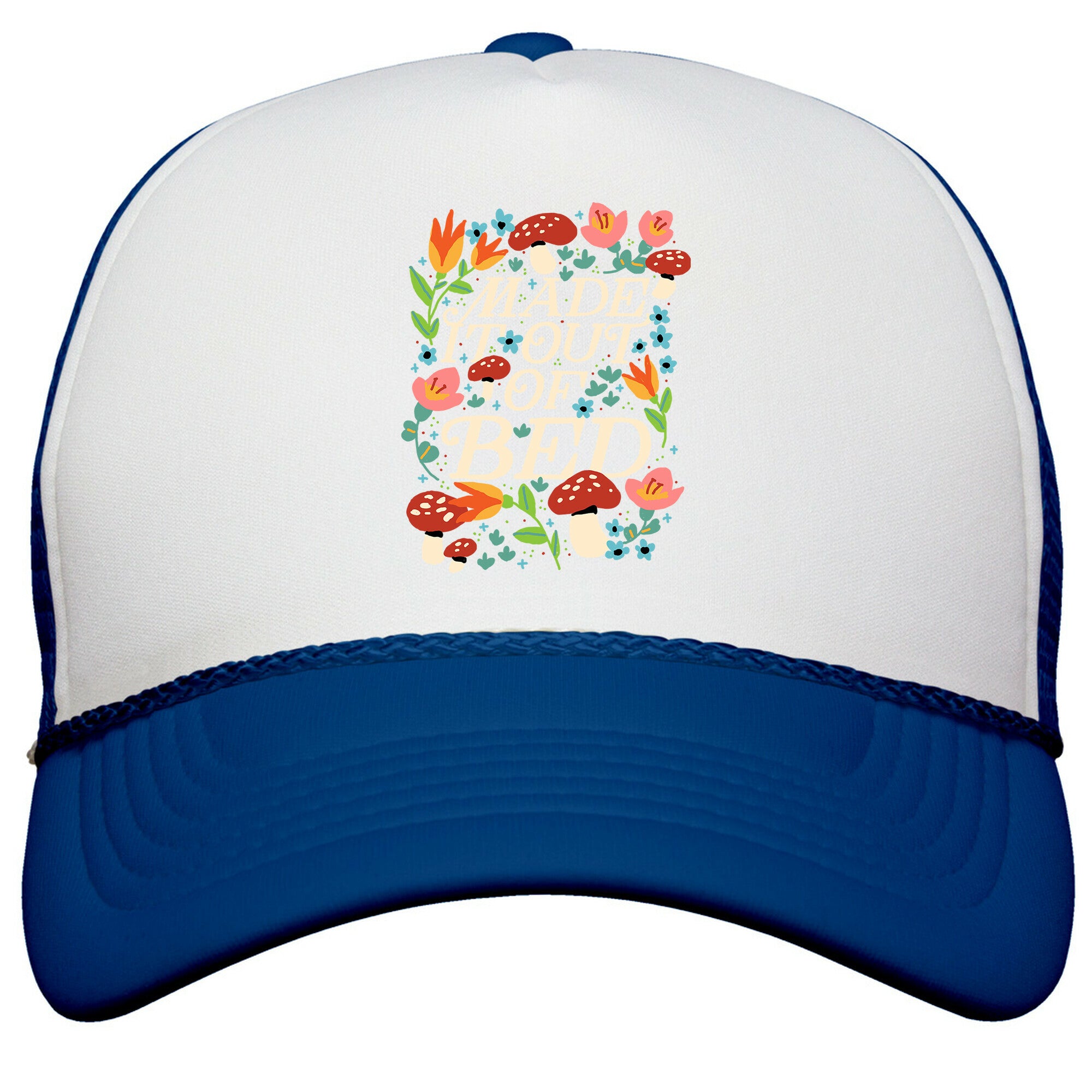 Made It Out Of Bed \(Floral\) Snapback Trucker Hat