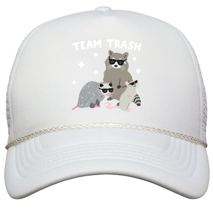 Team Trash Opossum Raccoon Rat Snapback Trucker Hat