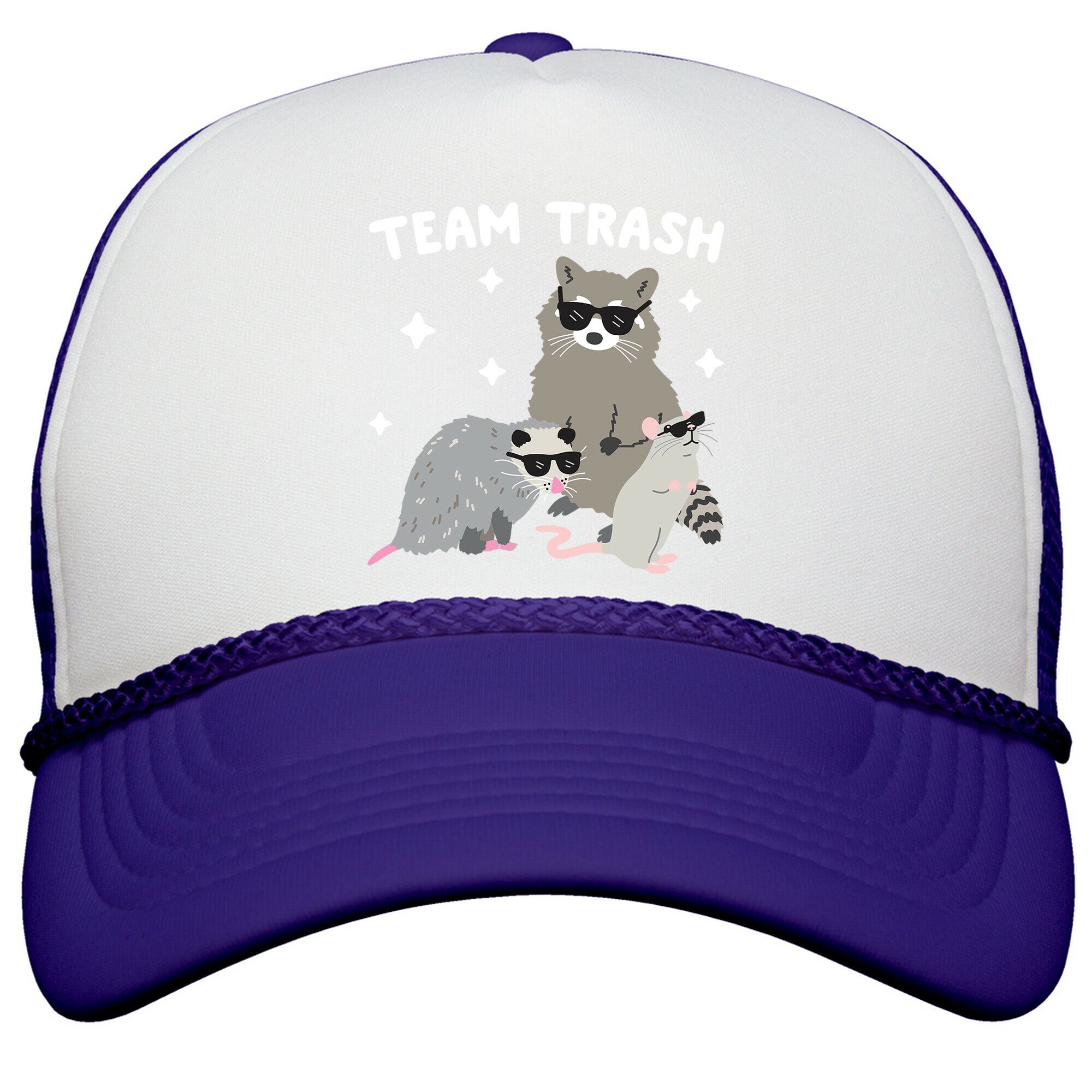 Team Trash Opossum Raccoon Rat Snapback Trucker Hat