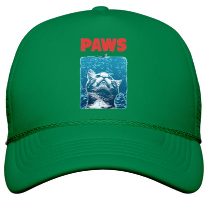 PAWS \(Jaws Parody\) Snapback Trucker Hat