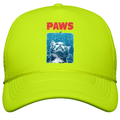 PAWS \(Jaws Parody\) Snapback Trucker Hat