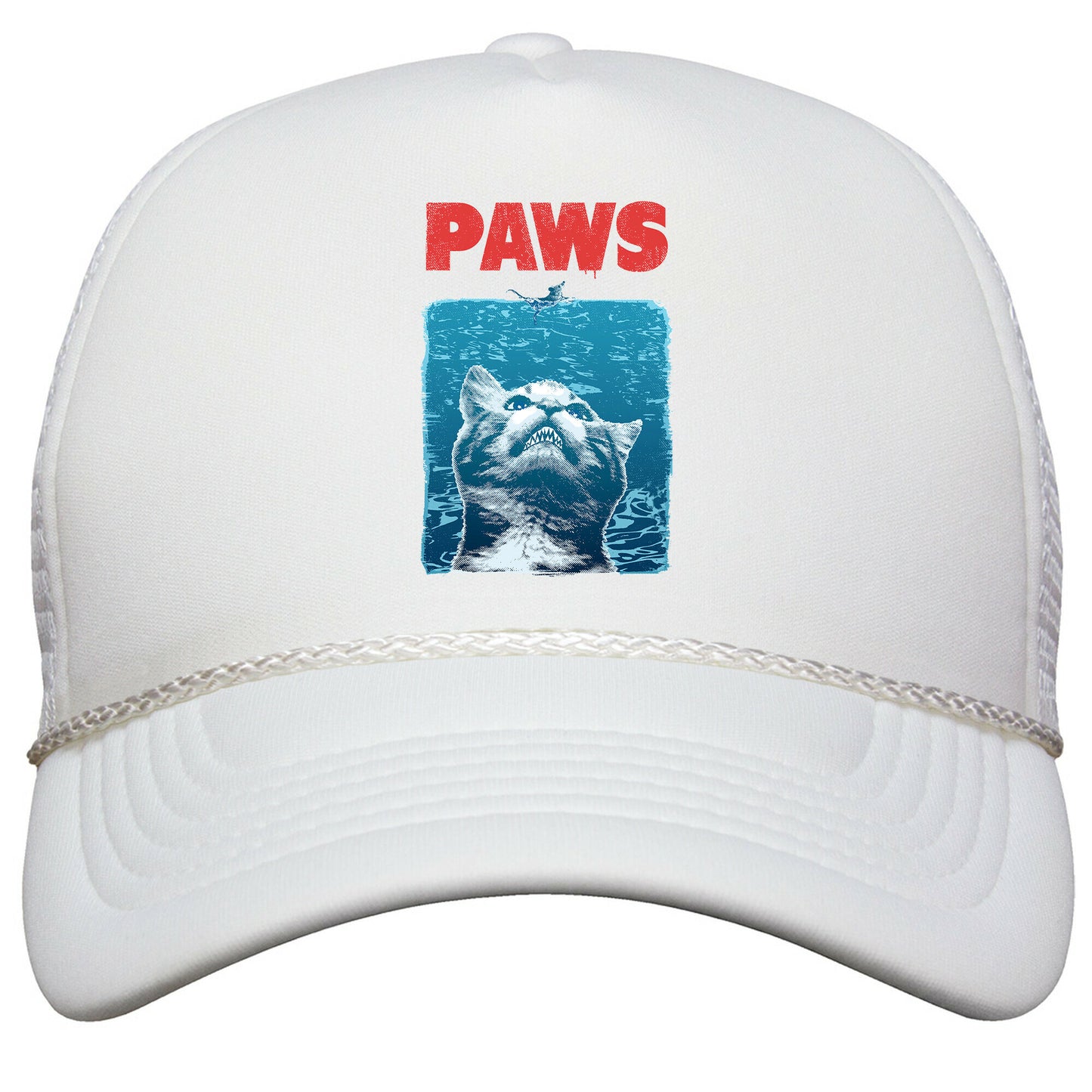 PAWS \(Jaws Parody\) Snapback Trucker Hat