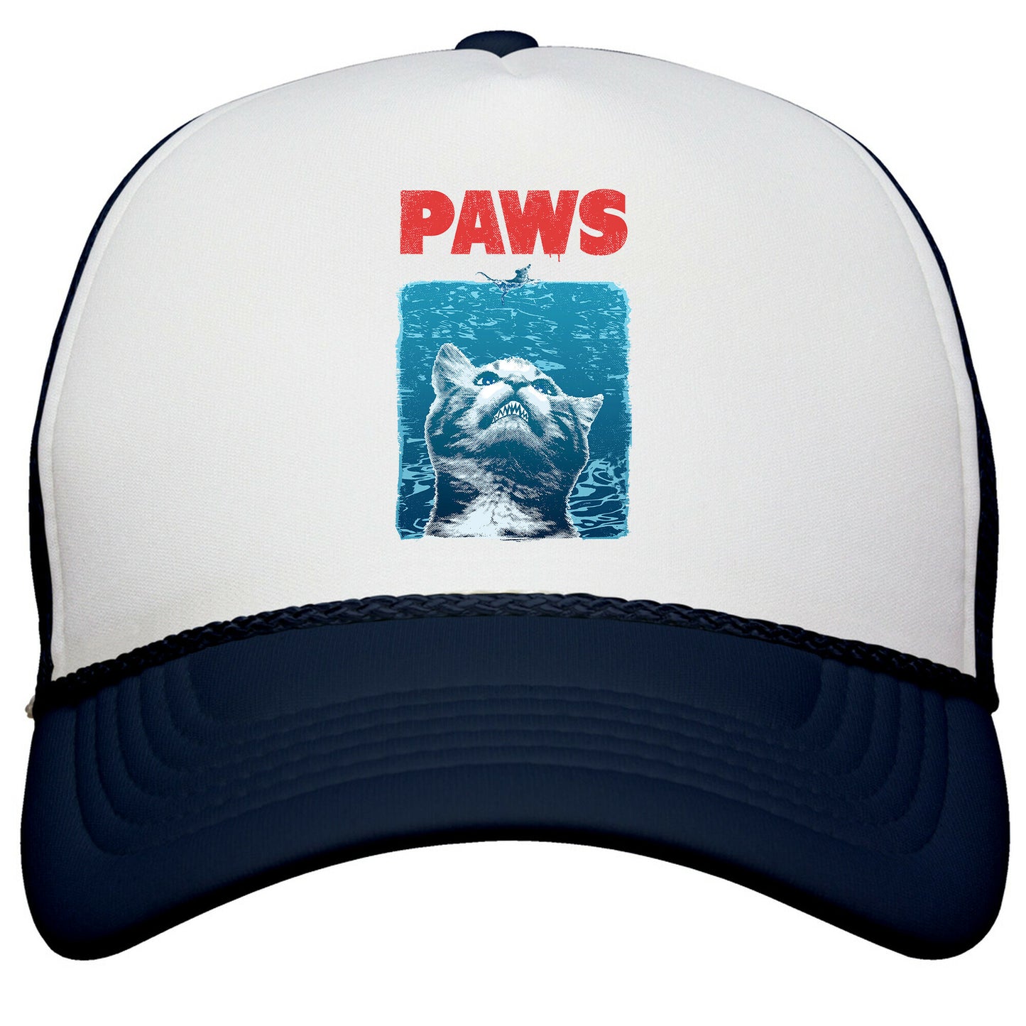 PAWS \(Jaws Parody\) Snapback Trucker Hat