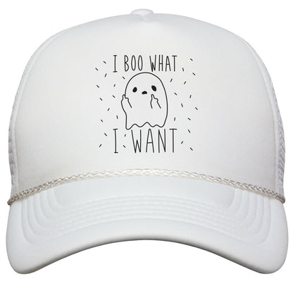 I Boo What I Want Snapback Trucker Hat