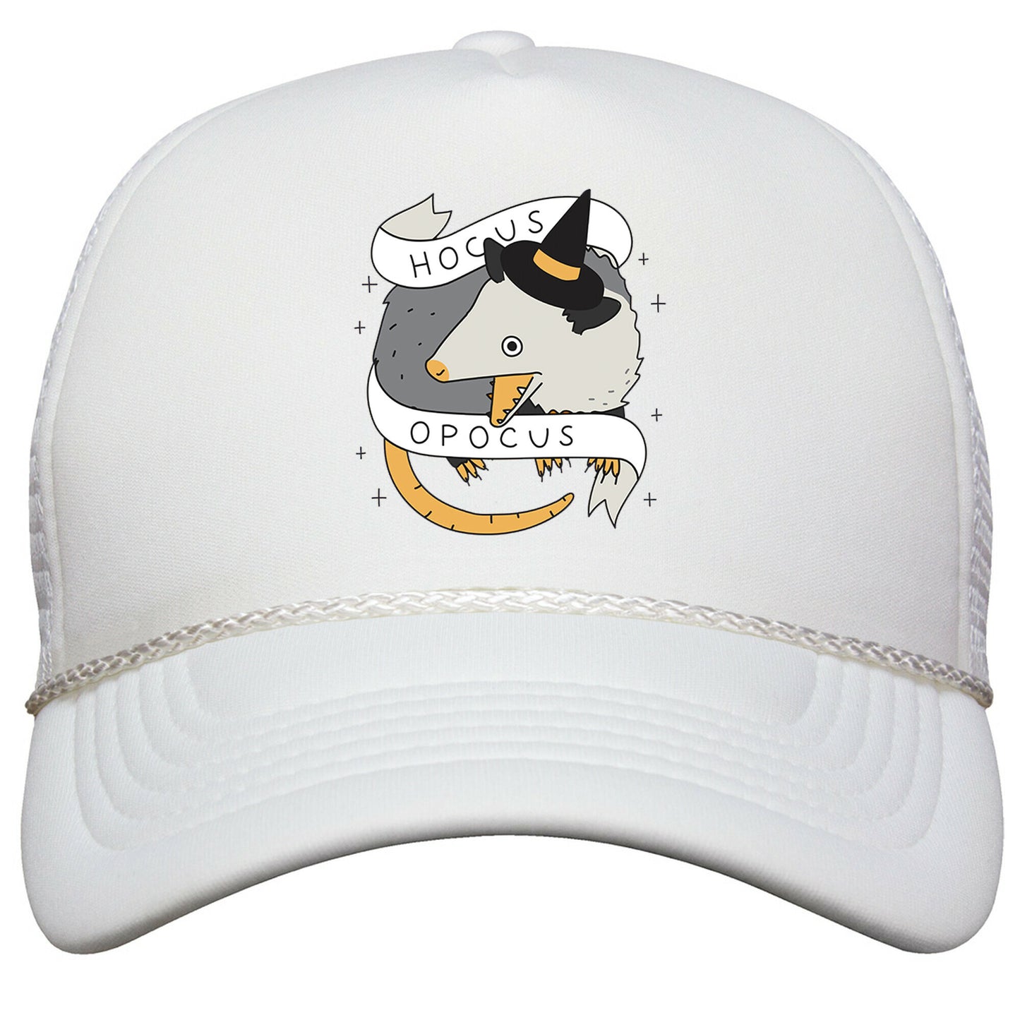 Hocus Opocus Opossum Snapback Trucker Hat