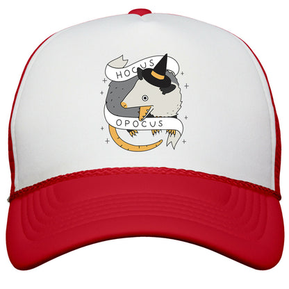 Hocus Opocus Opossum Snapback Trucker Hat