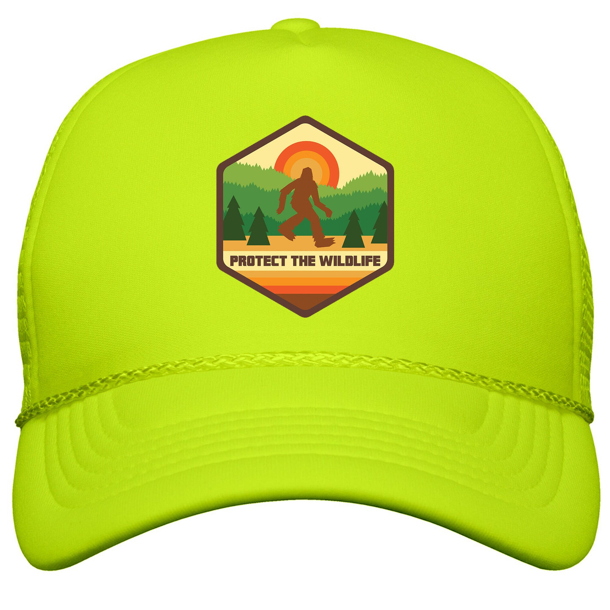 Protect The Wildlife \(Bigfoot\) Snapback Trucker Hat