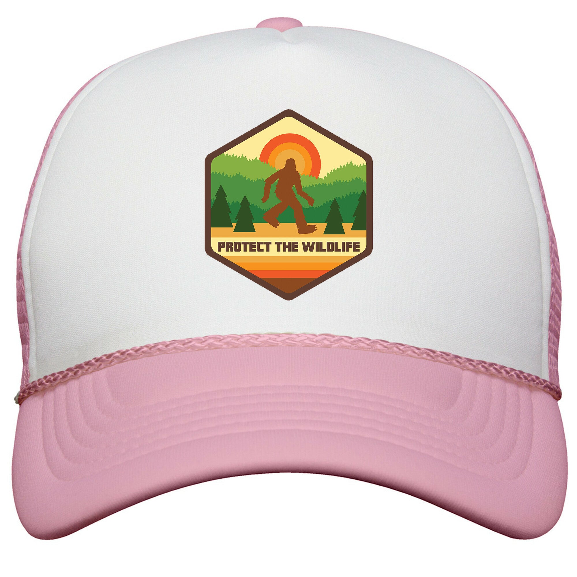 Protect The Wildlife \(Bigfoot\) Snapback Trucker Hat