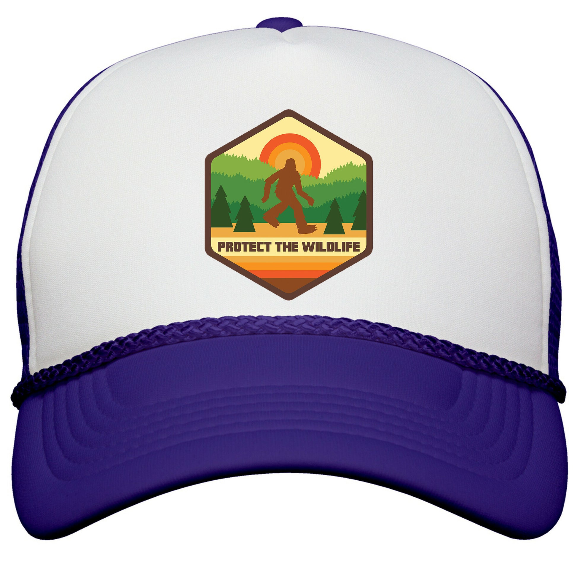 Protect The Wildlife \(Bigfoot\) Snapback Trucker Hat
