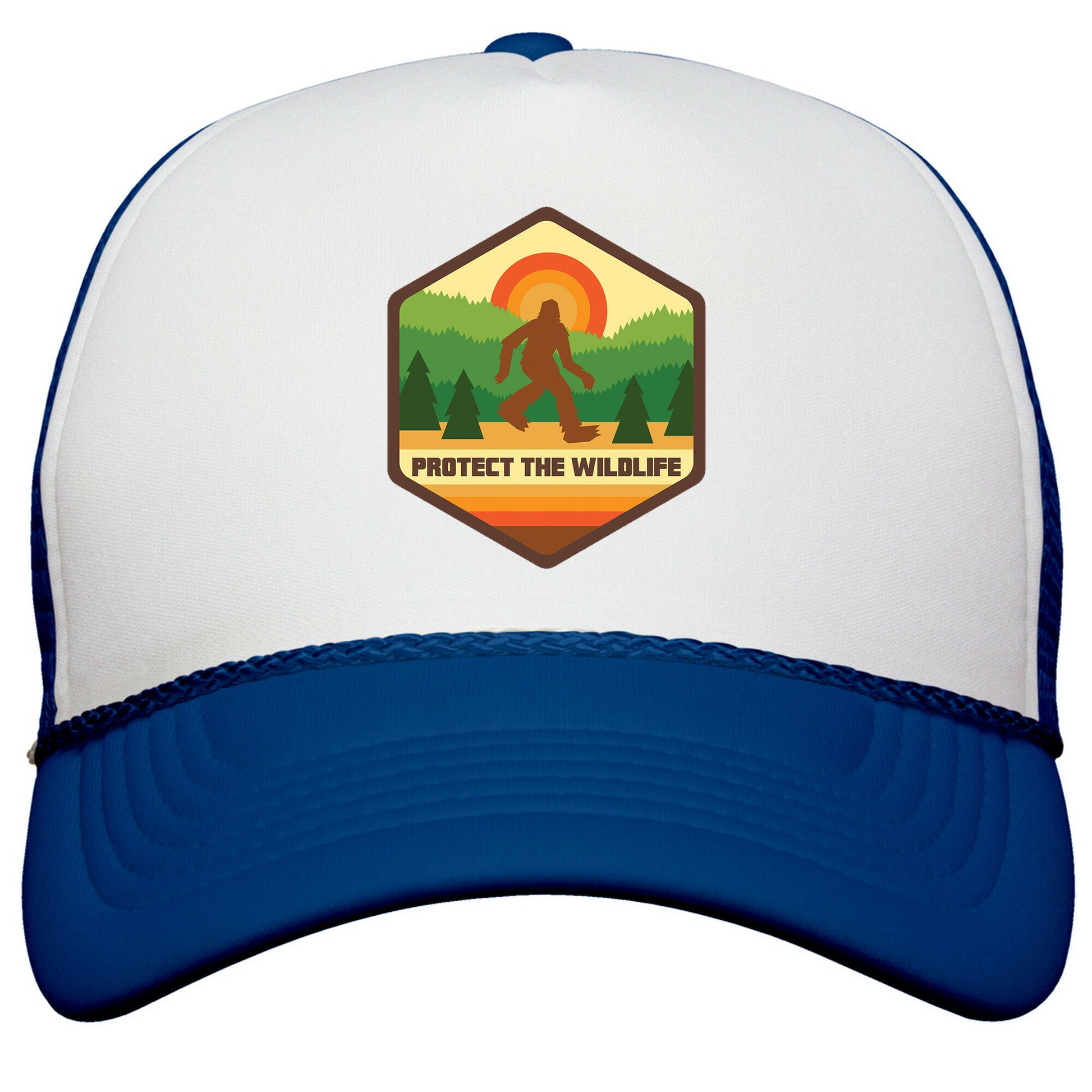 Protect The Wildlife \(Bigfoot\) Snapback Trucker Hat