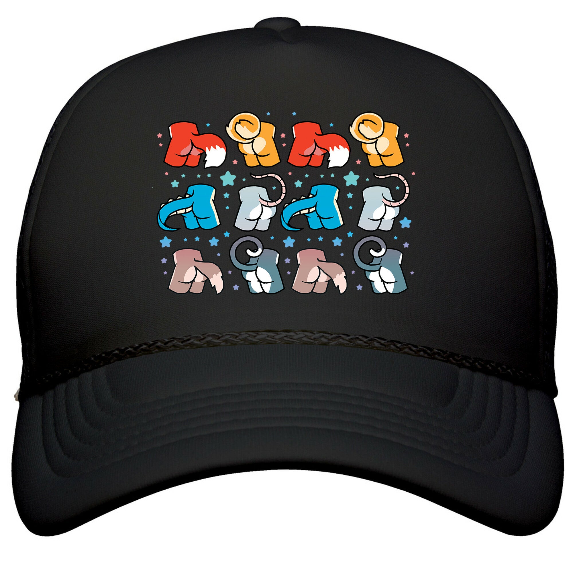 Assorted Furry Butts Snapback Trucker Hat