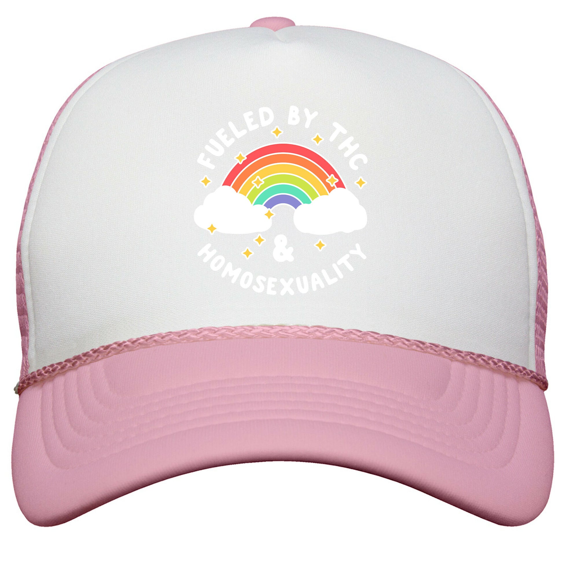 Fueled By THC & Homosexuality Snapback Trucker Hat