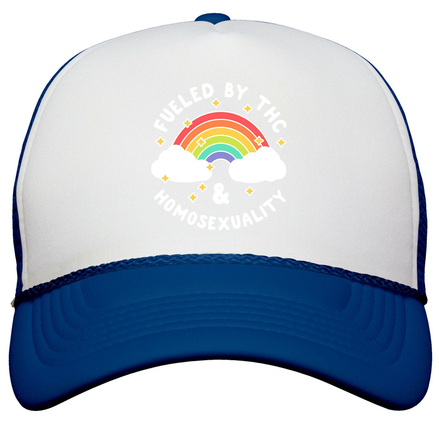 Fueled By THC & Homosexuality Snapback Trucker Hat