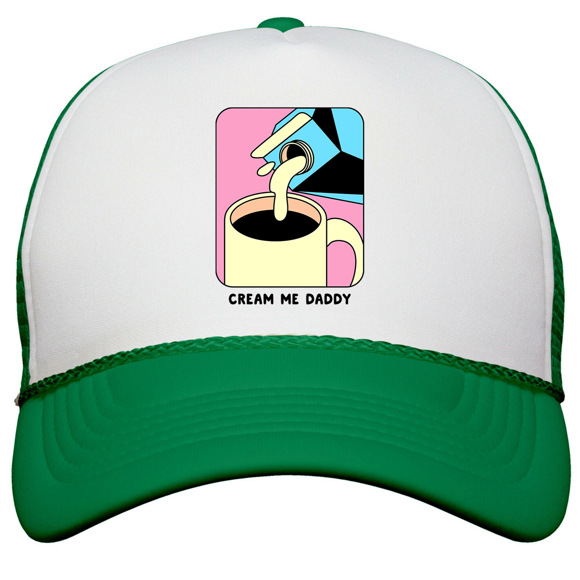 Cream Me Daddy \(Coffee\) Snapback Trucker Hat