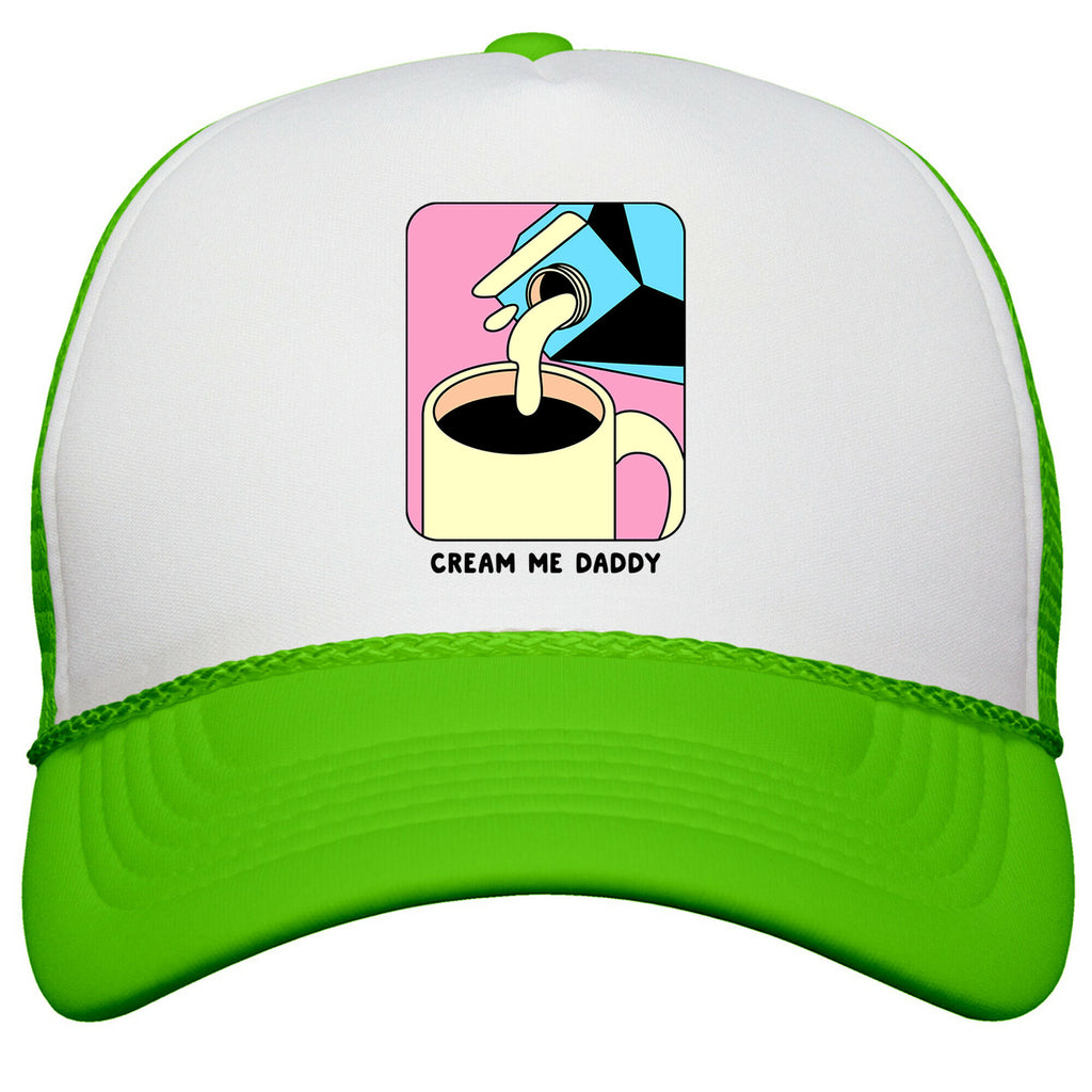 Cream Me Daddy \(Coffee\) Snapback Trucker Hat
