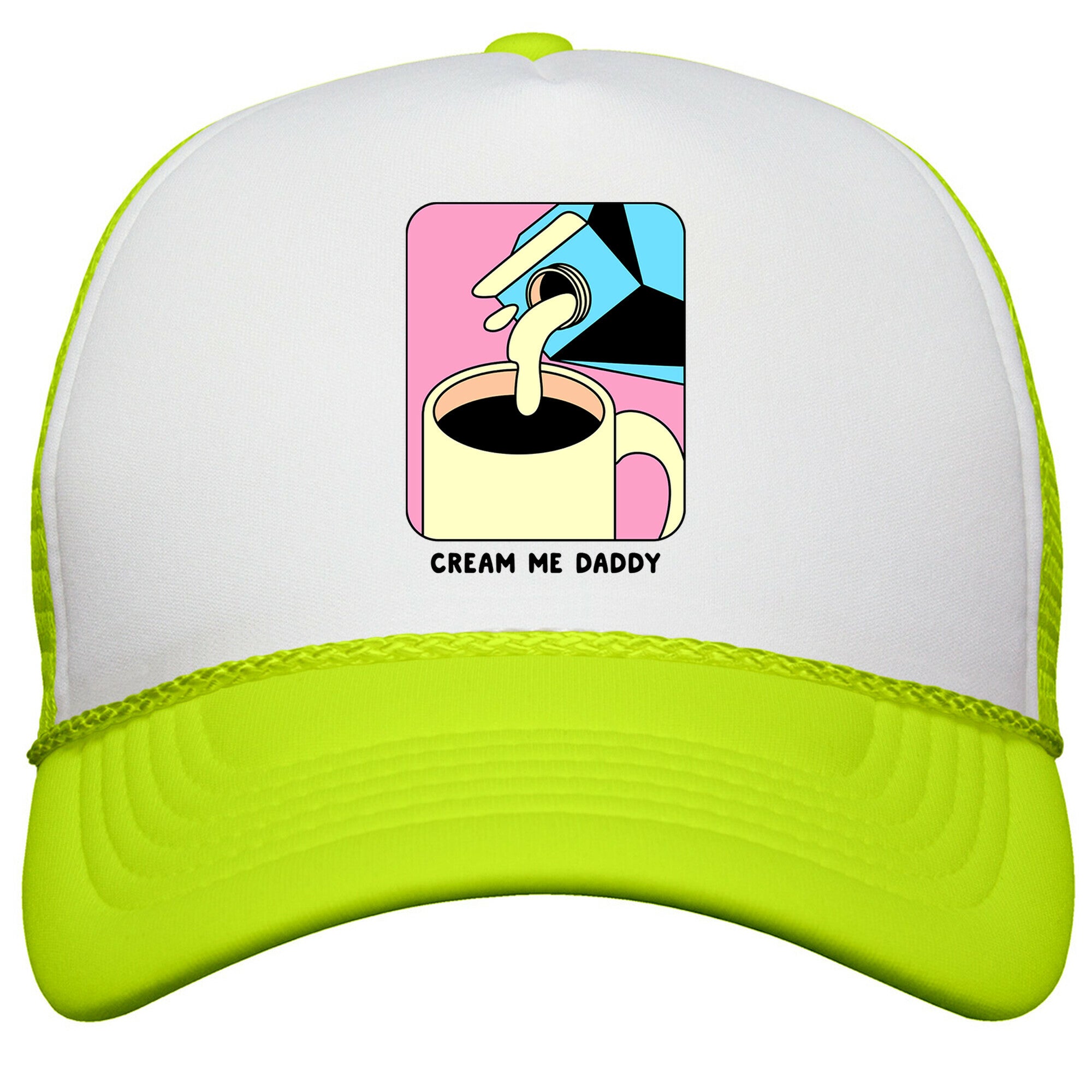 Cream Me Daddy \(Coffee\) Snapback Trucker Hat