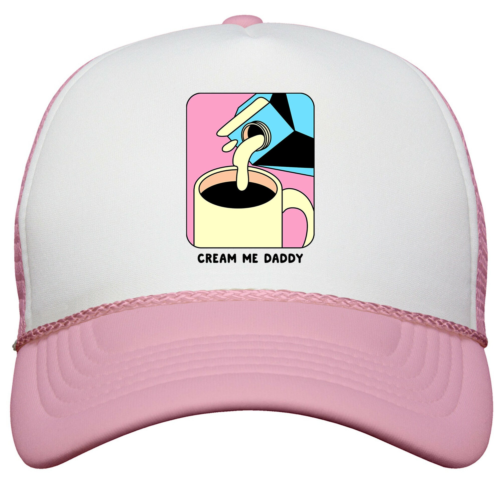 Cream Me Daddy \(Coffee\) Snapback Trucker Hat