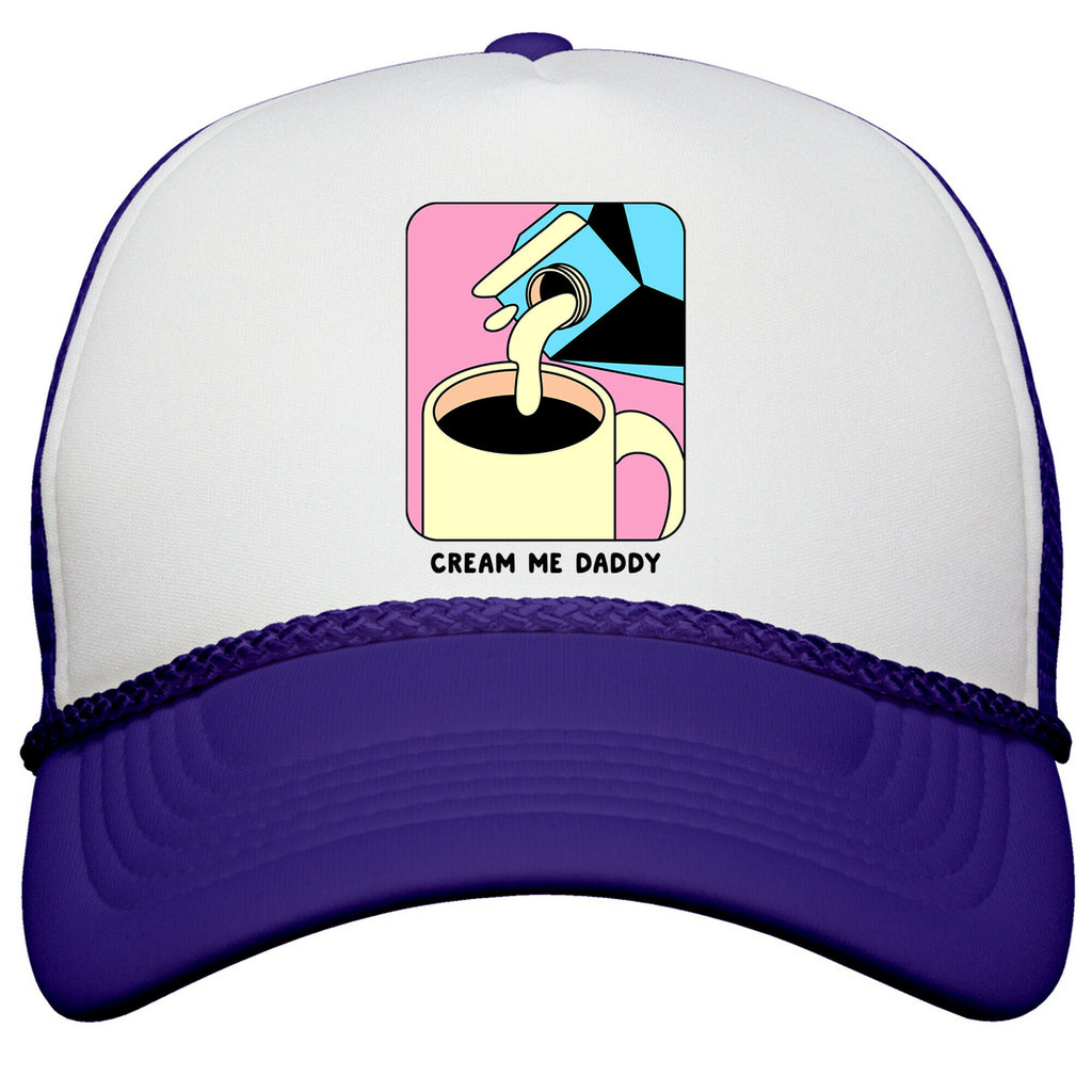 Cream Me Daddy \(Coffee\) Snapback Trucker Hat