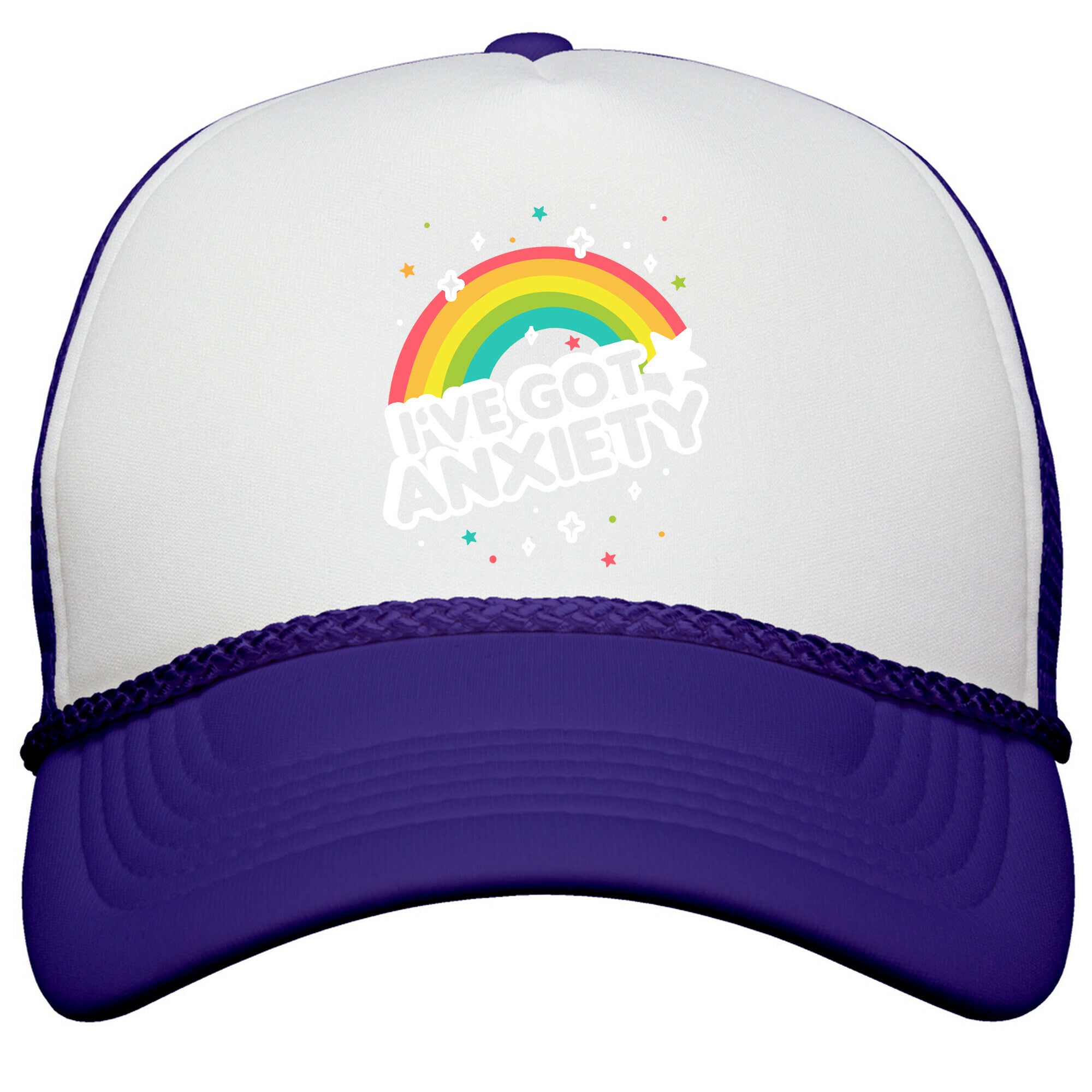 Ive Got Anxiety Rainbow Snapback Trucker Hat