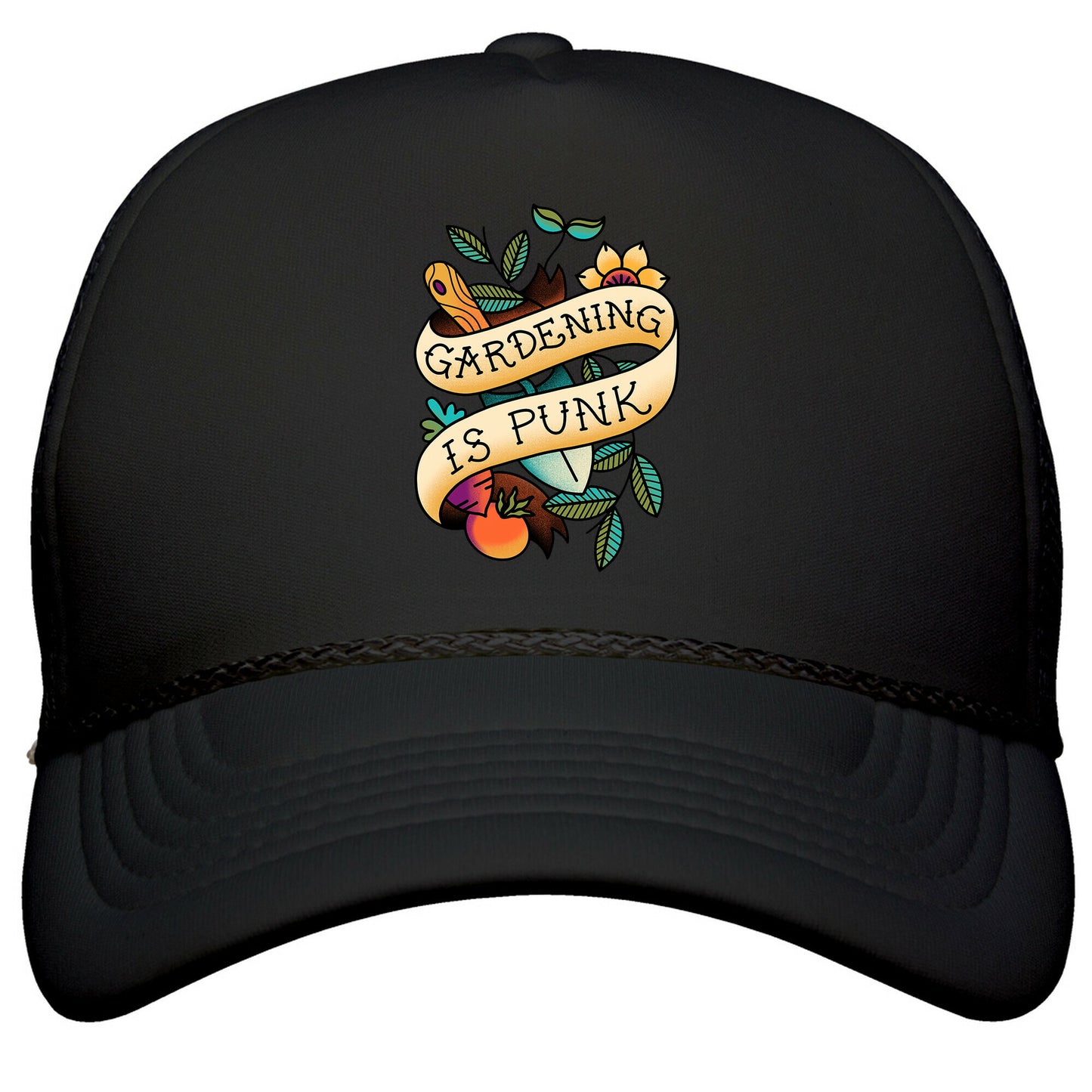 Gardening Is Punk Snapback Trucker Hat