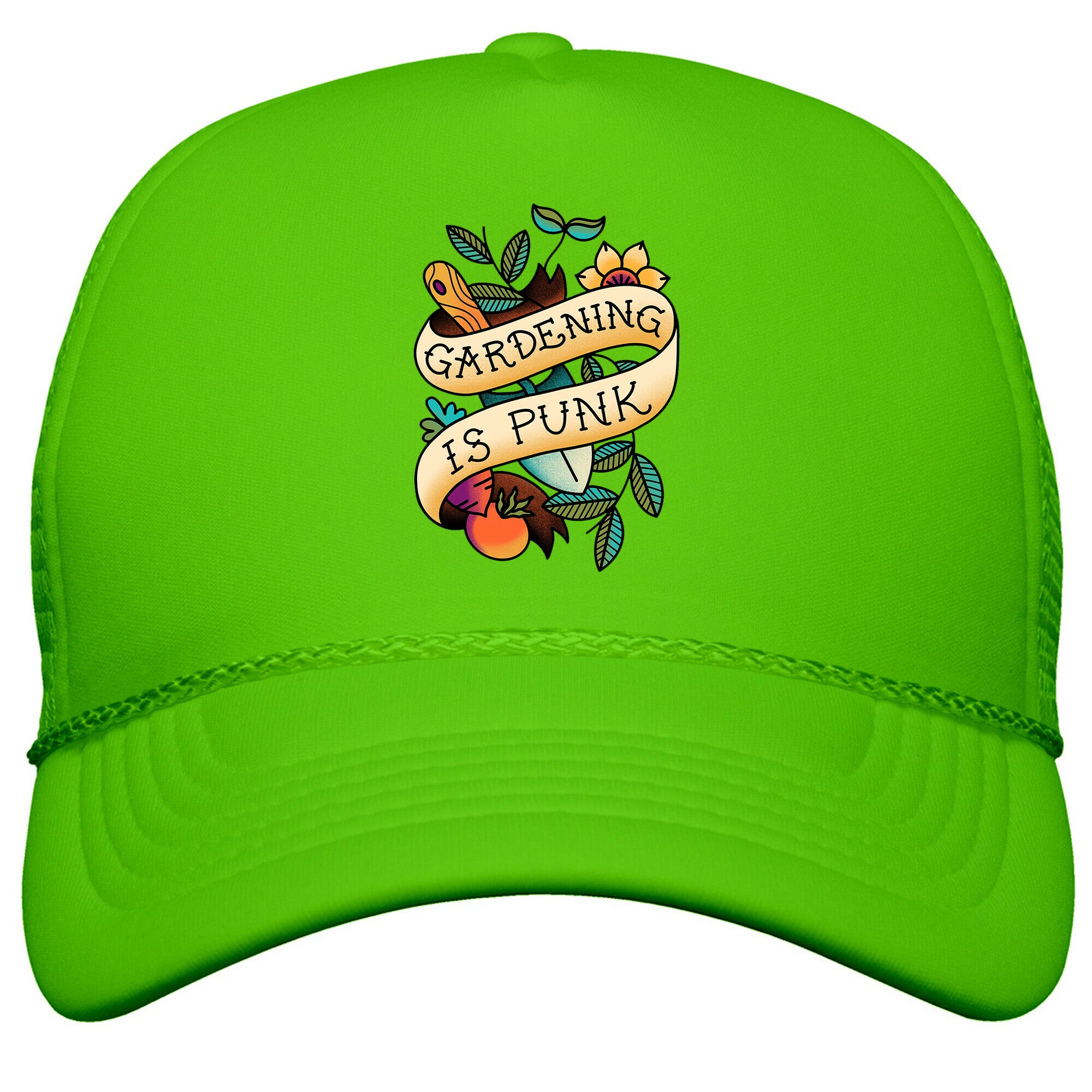 Gardening Is Punk Snapback Trucker Hat