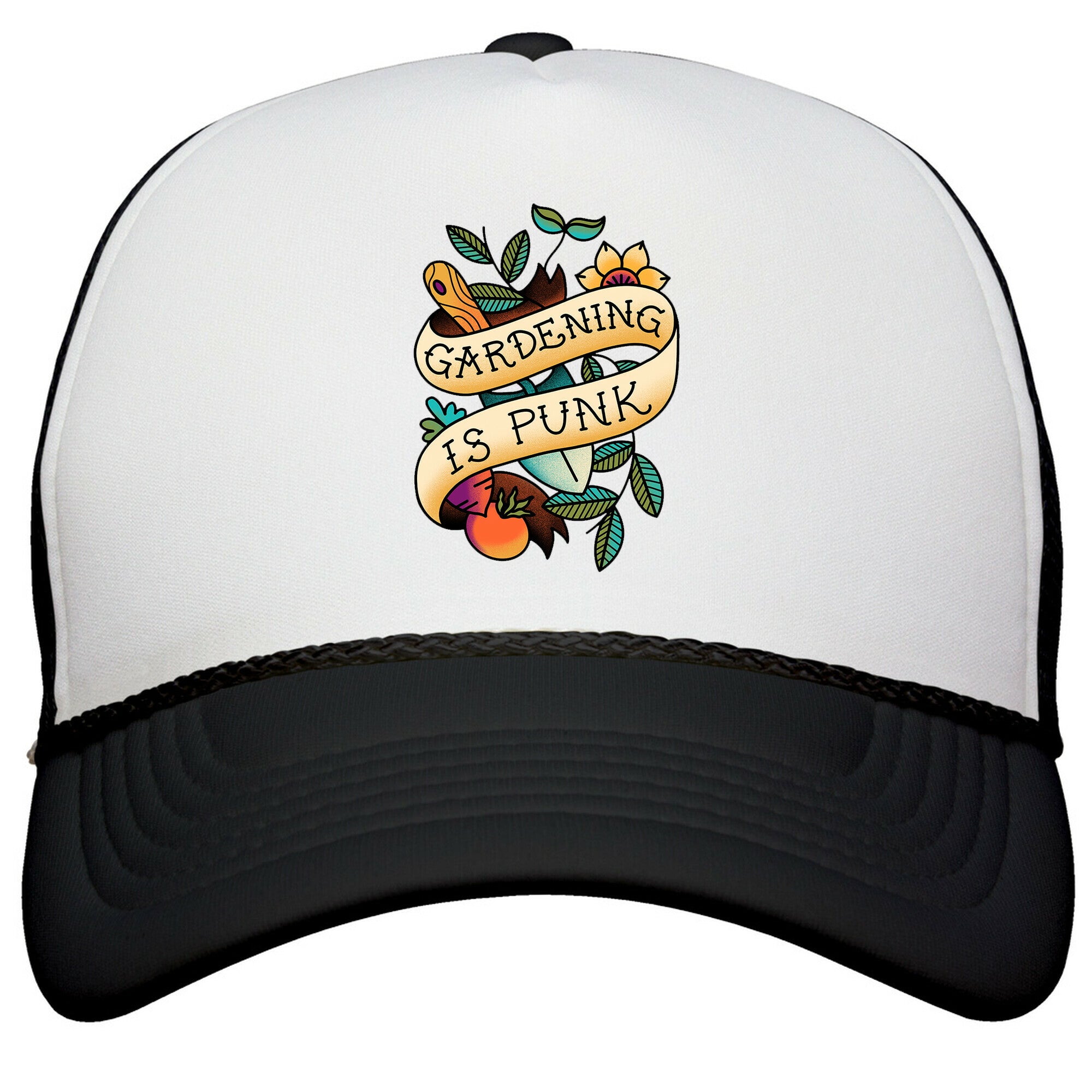 Gardening Is Punk Snapback Trucker Hat