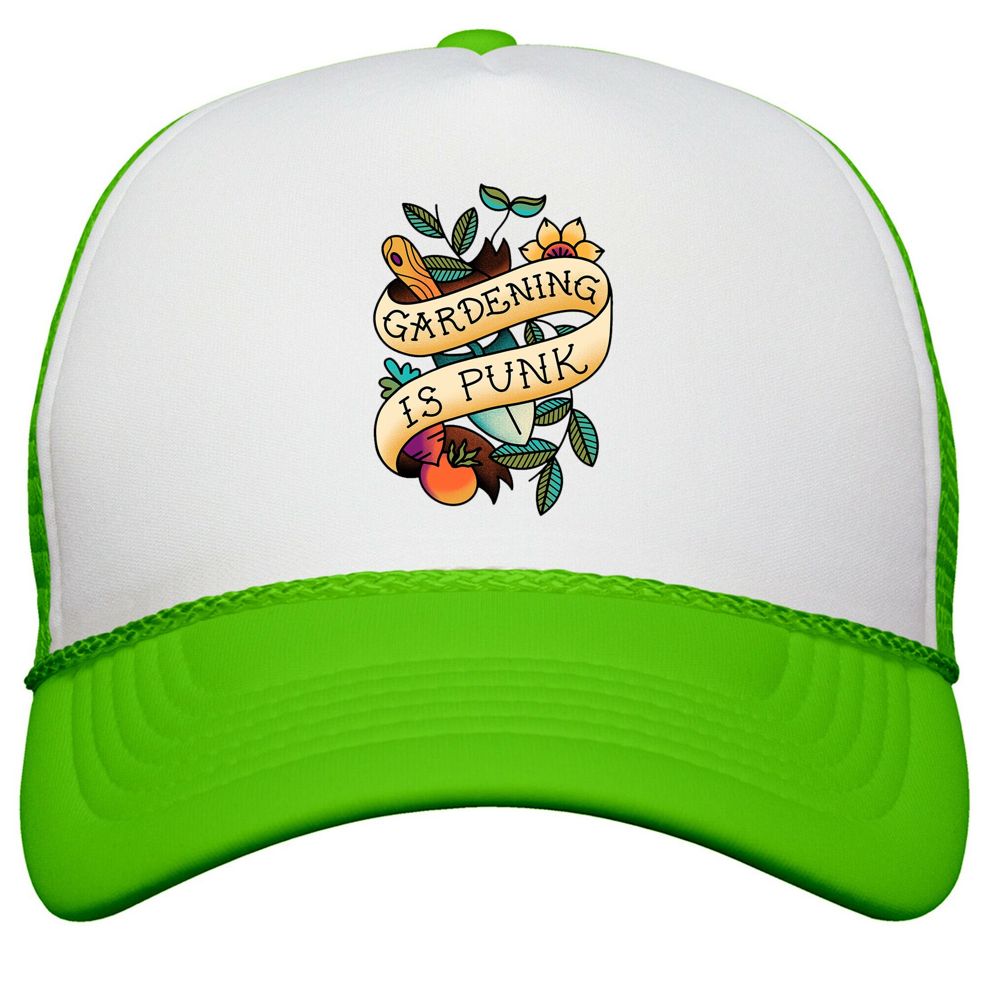 Gardening Is Punk Snapback Trucker Hat