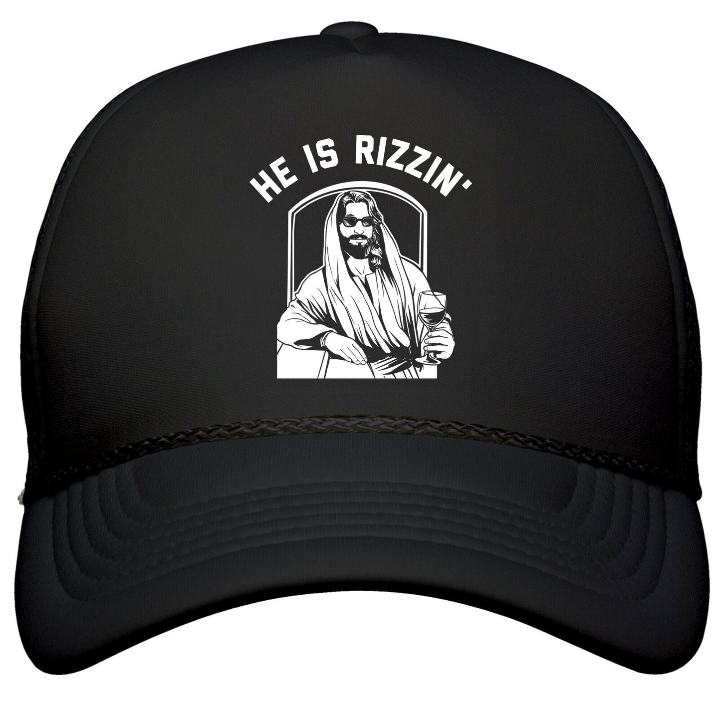 He Is Rizzin  Snapback Trucker Hat