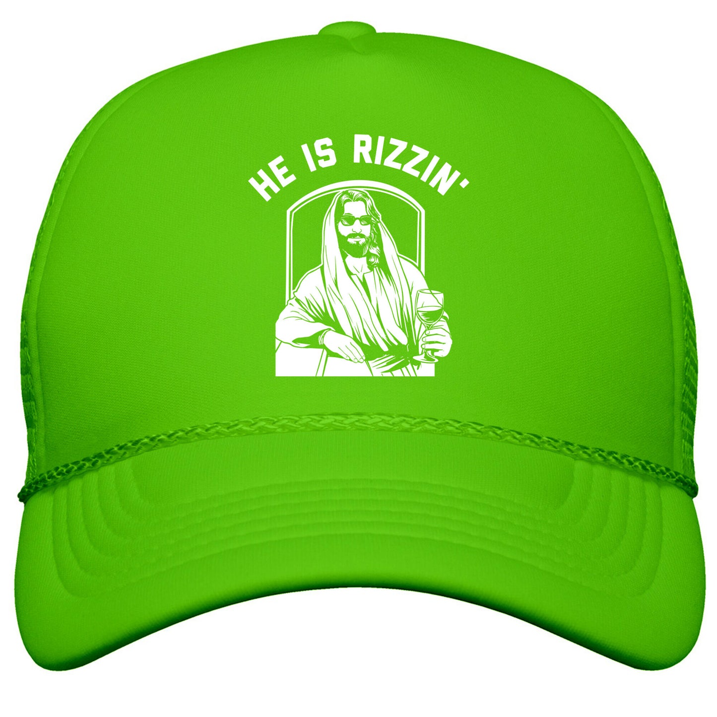 He Is Rizzin  Snapback Trucker Hat