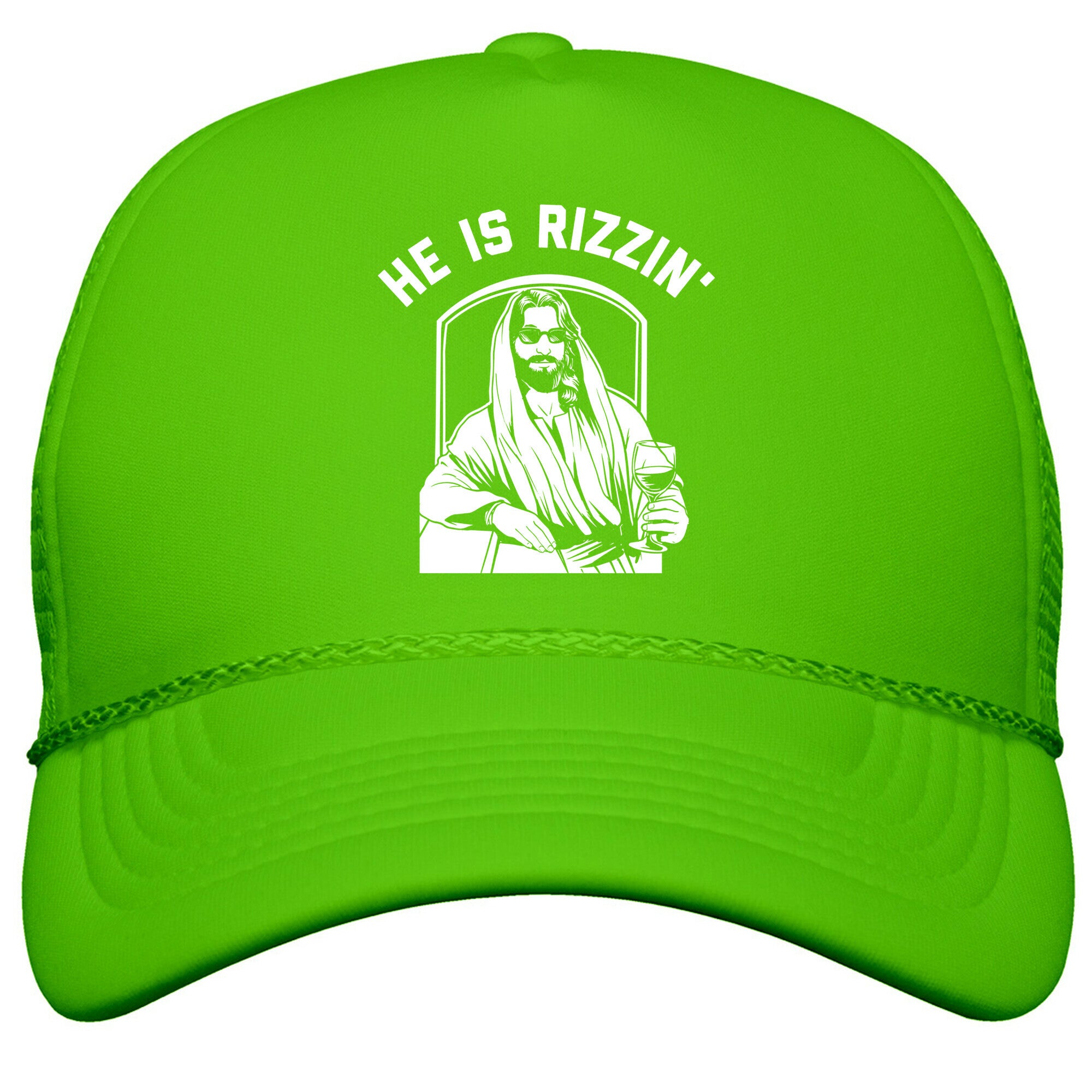 He Is Rizzin  Snapback Trucker Hat