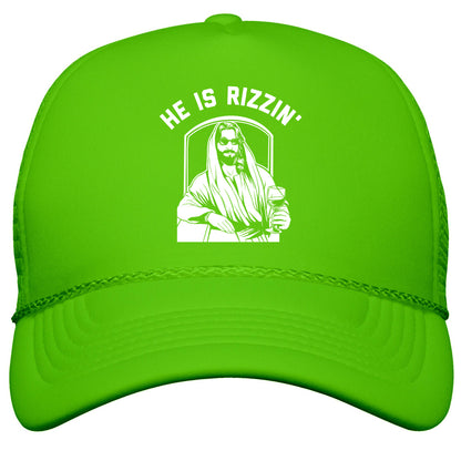 He Is Rizzin  Snapback Trucker Hat