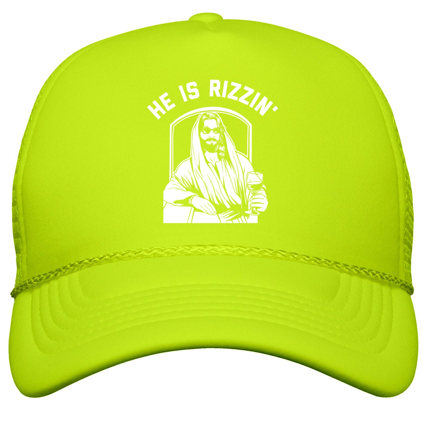 He Is Rizzin  Snapback Trucker Hat