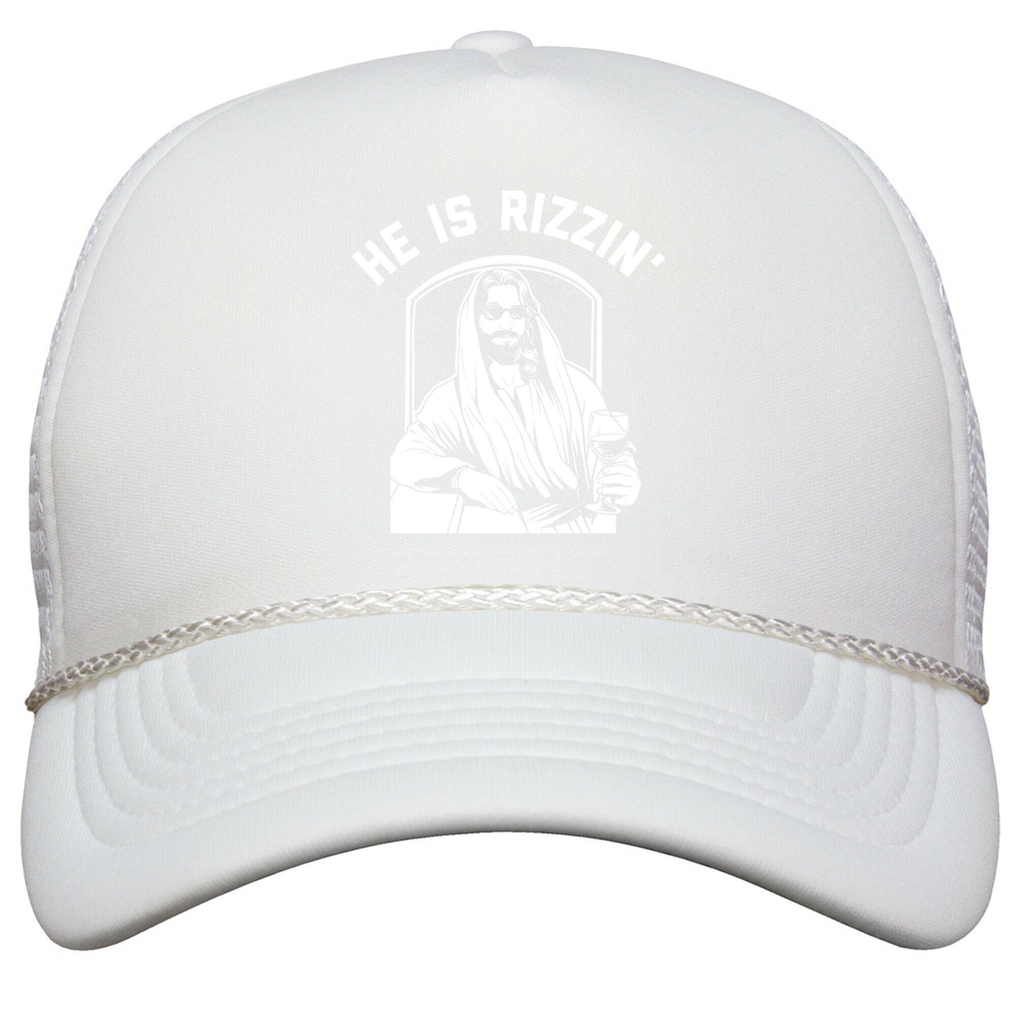 He Is Rizzin  Snapback Trucker Hat