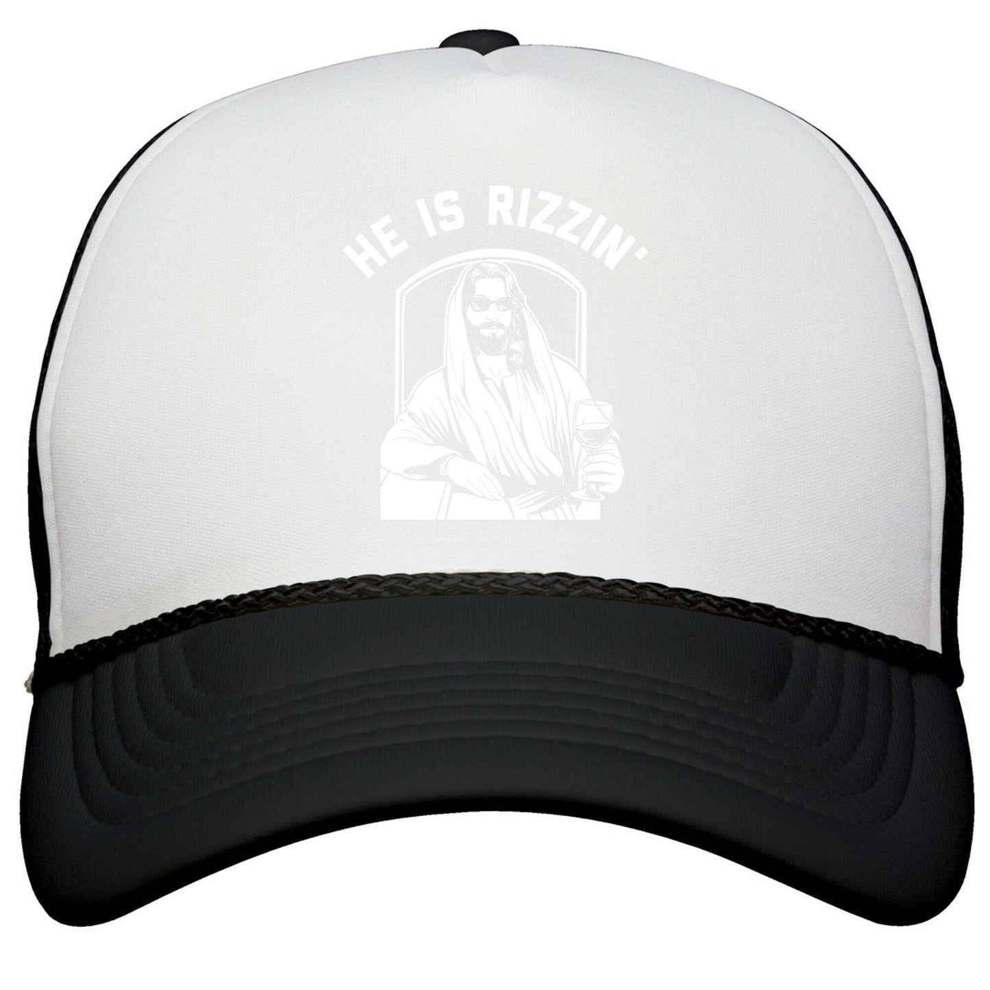 He Is Rizzin  Snapback Trucker Hat
