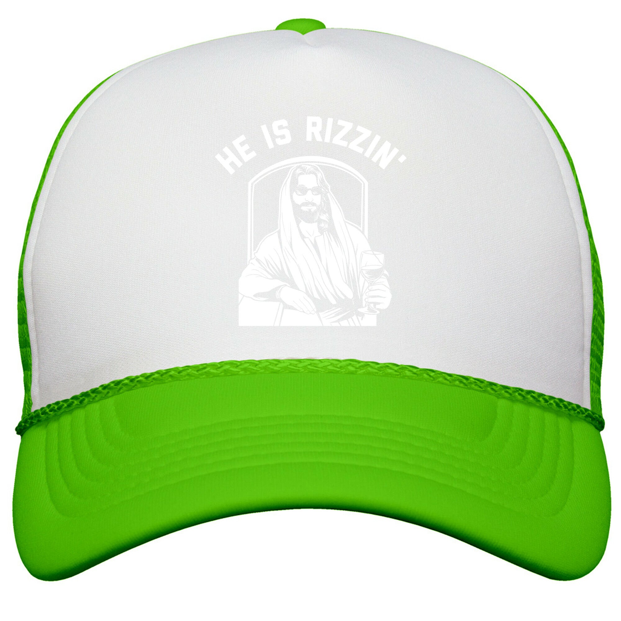 He Is Rizzin  Snapback Trucker Hat