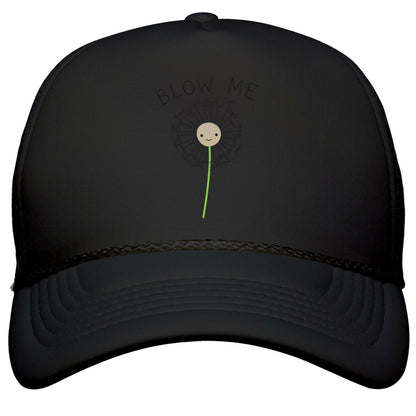 Blow Me Dandelion Snapback Trucker Hat